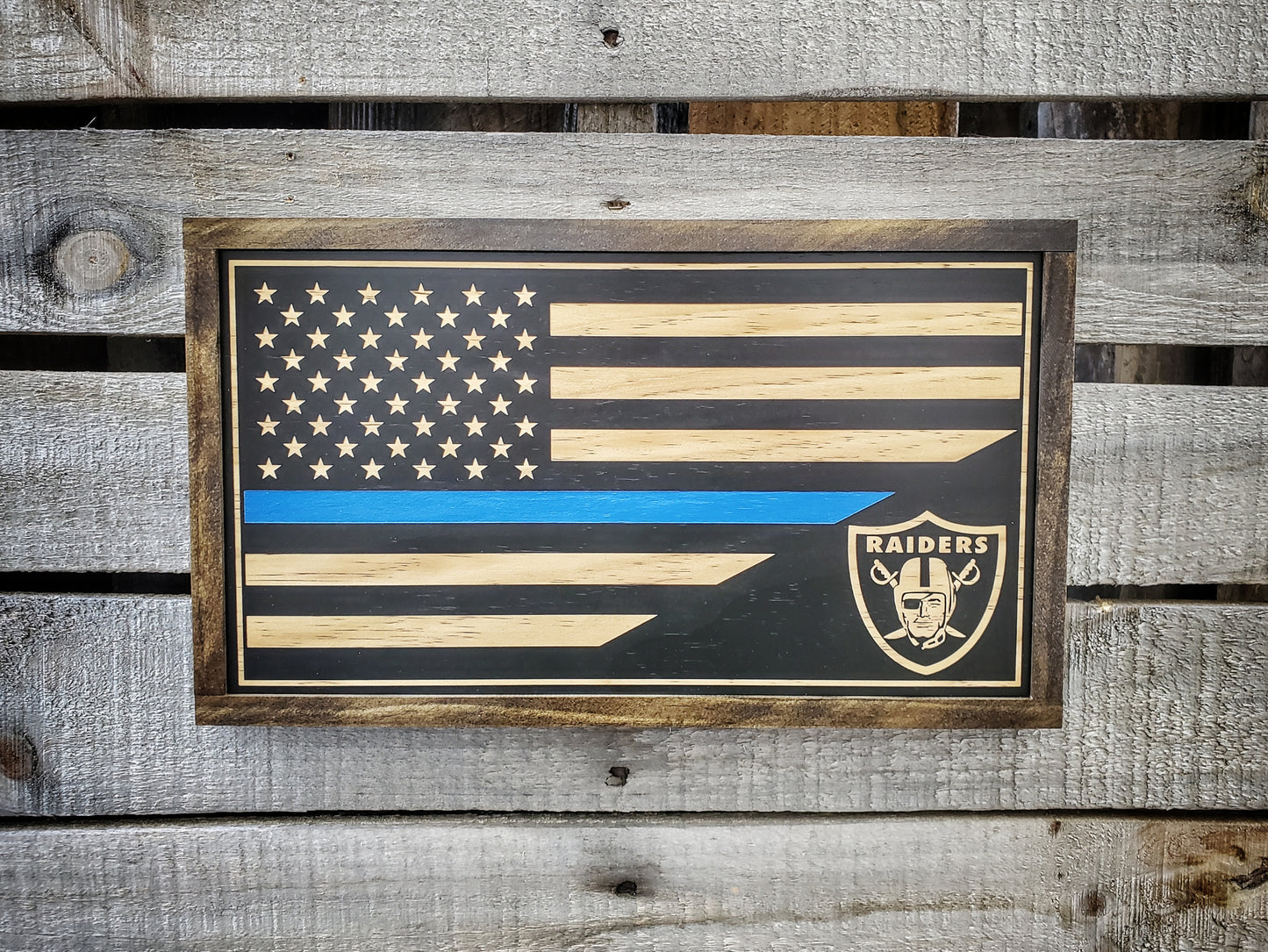 Subdued PD Flag sign