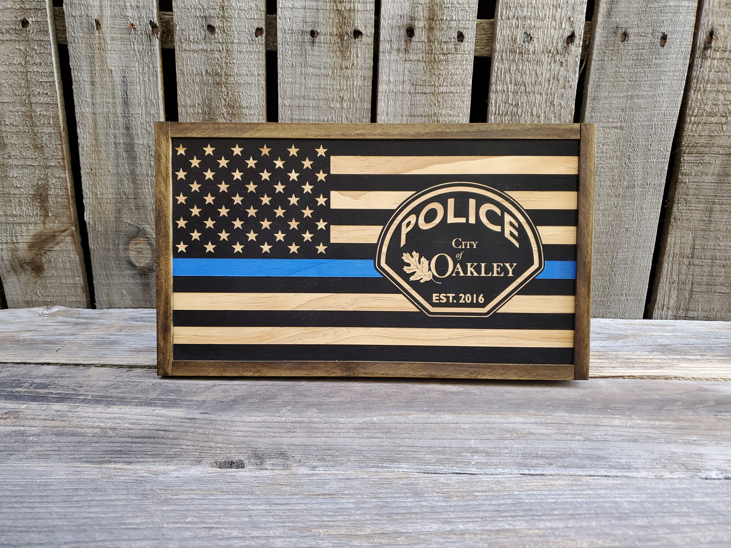 Subdued PD Flag sign