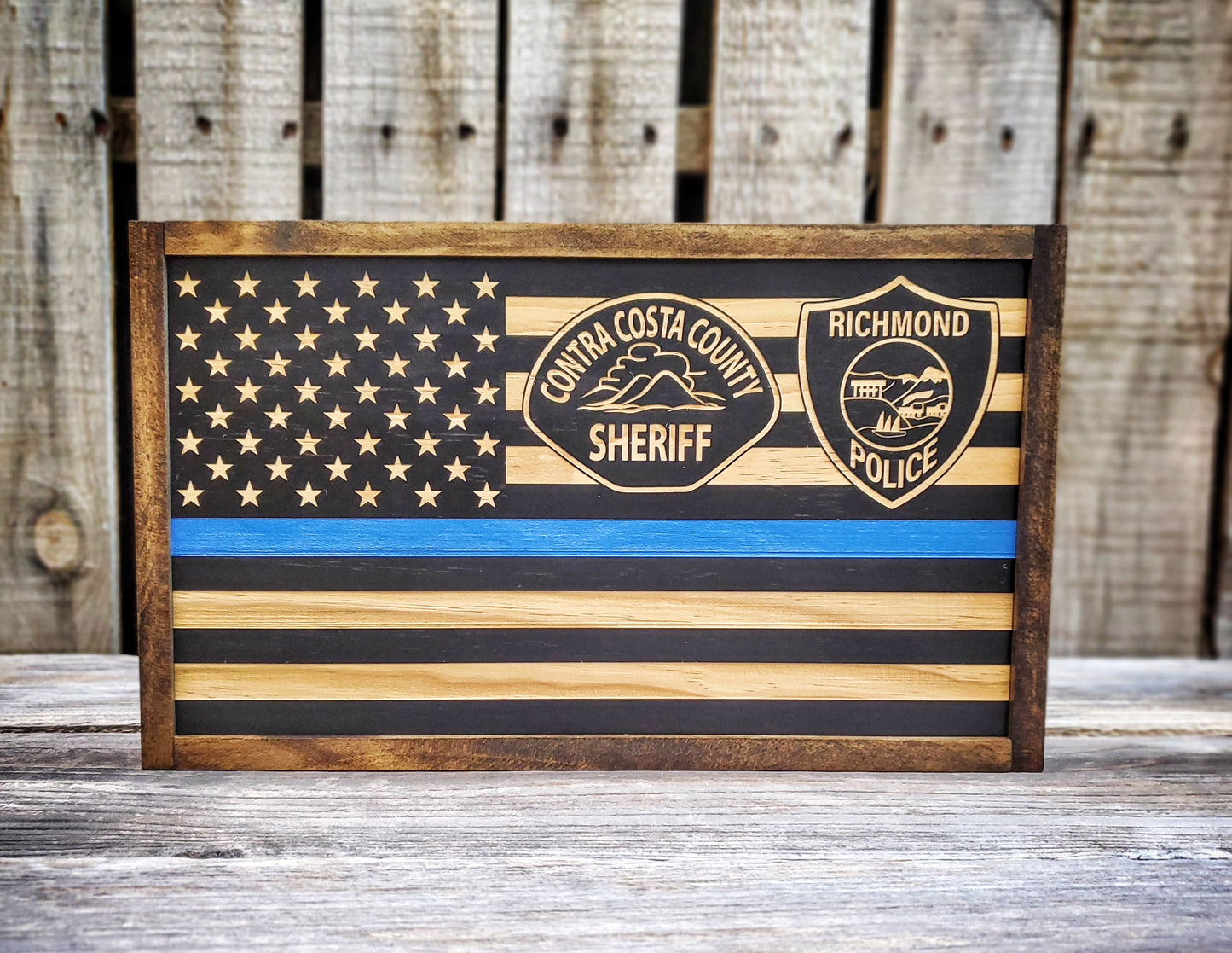 Subdued PD Flag sign