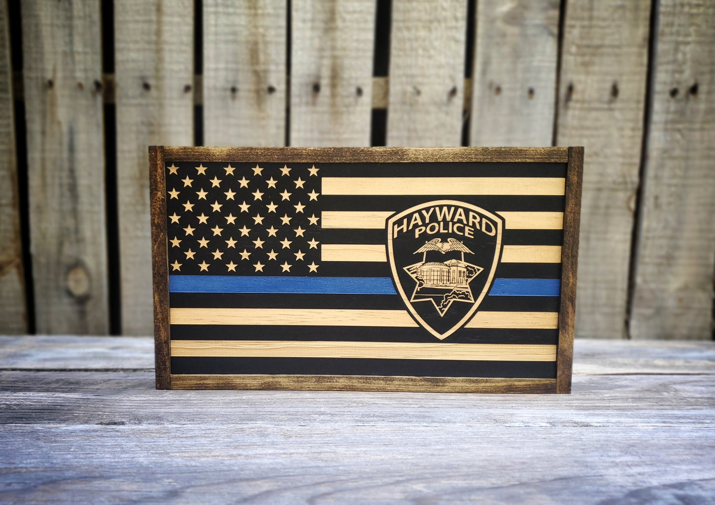 Subdued PD Flag sign