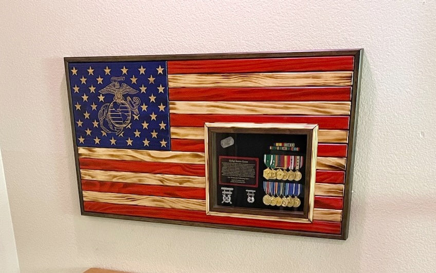 Traditional Flag Retirement Shadow Box