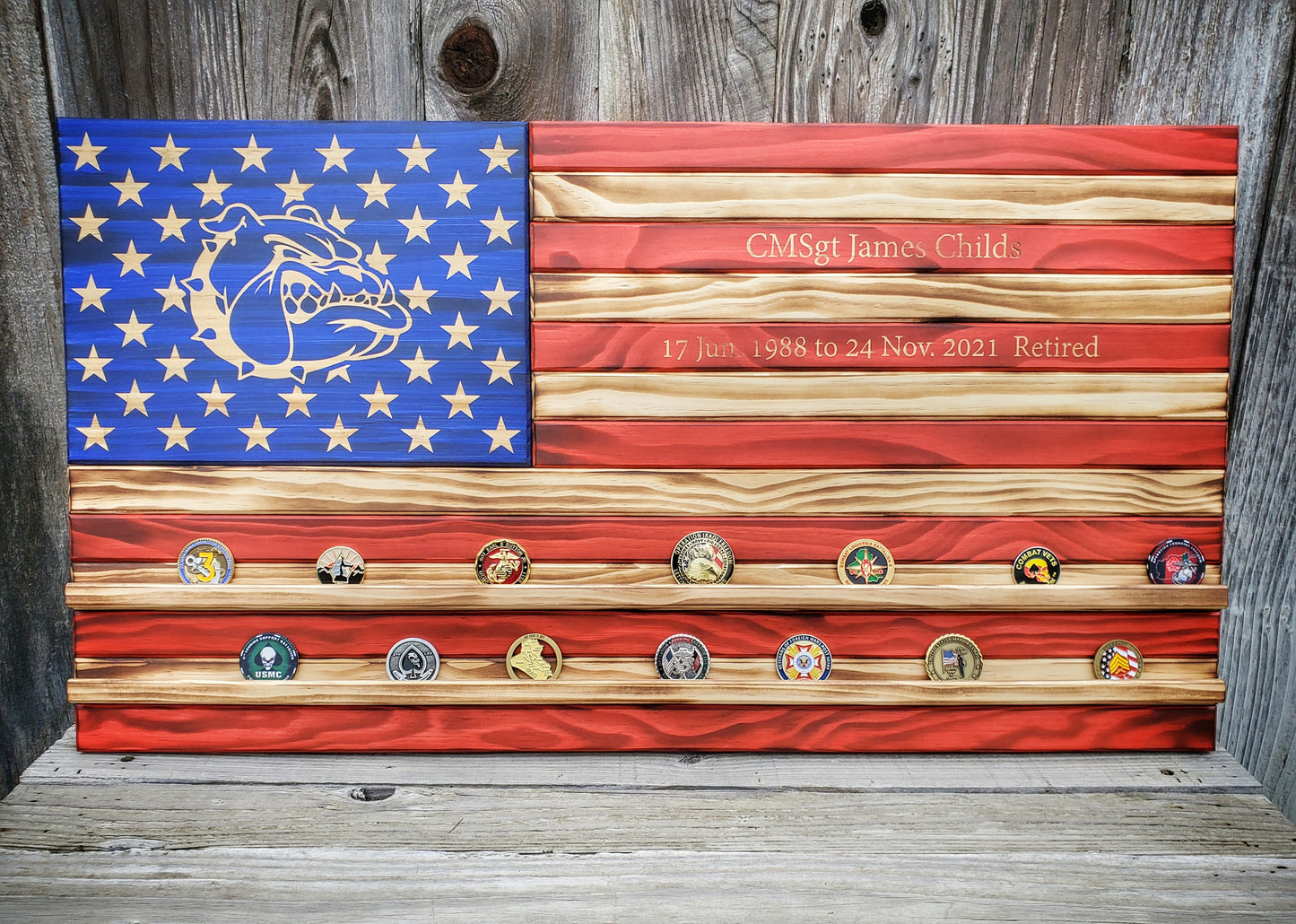 Traditional Flag Coin Rack